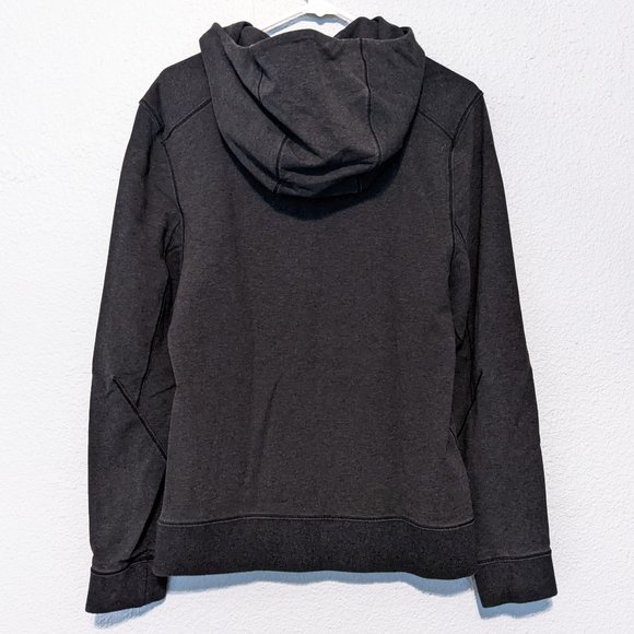 Lululemon Cross Cut Zip Hoodie Heathered Black - Picture 2 of 6